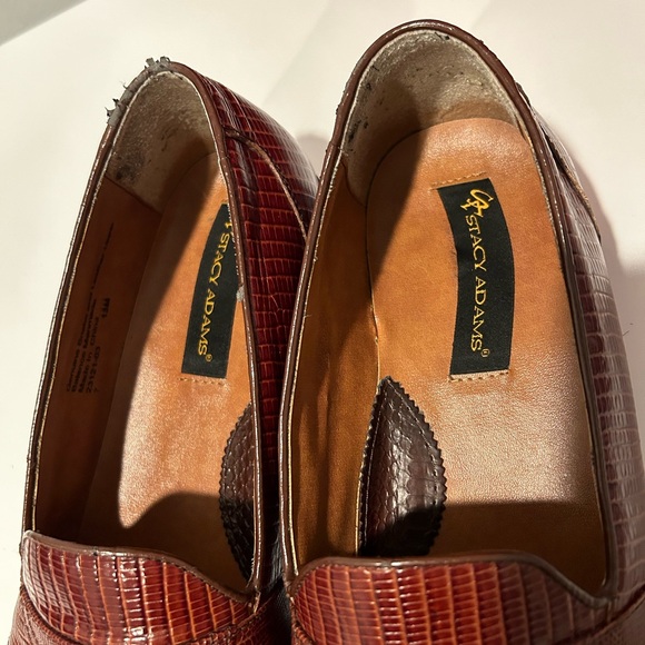 Stacy Adams Snake Skin Tassel Loafers - Picture 6 of 15